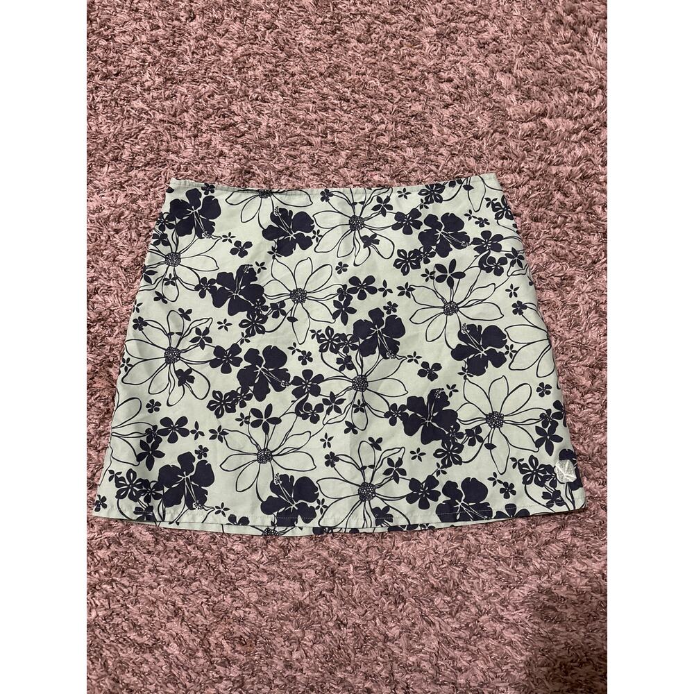Vintage Carve Designs Y2K Floral Mini Skirt S
